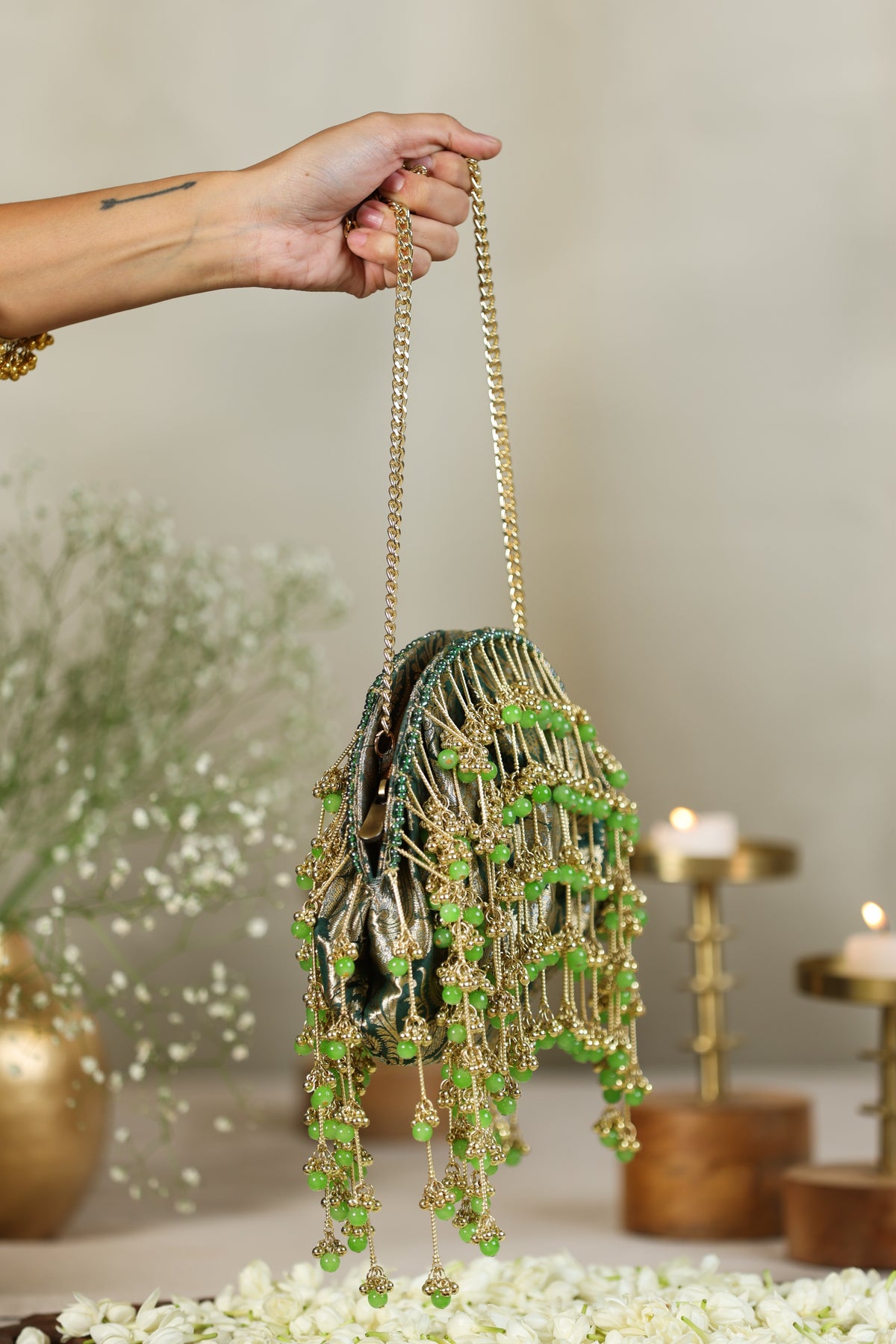 Latika Green Handbag image 1