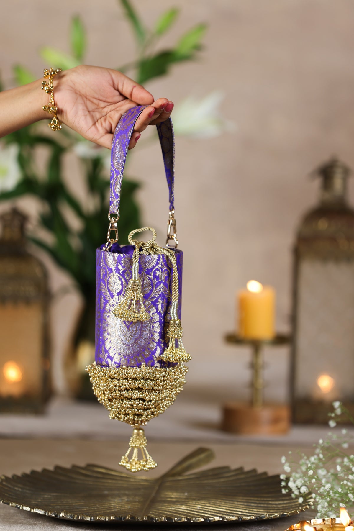 Oviya Purple Potli image 2