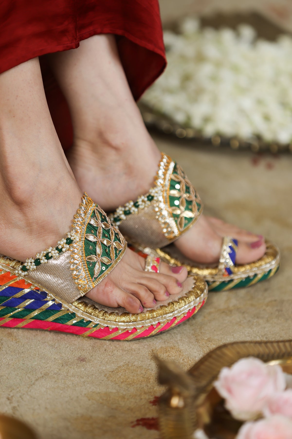 Phulkari Wedges image 2