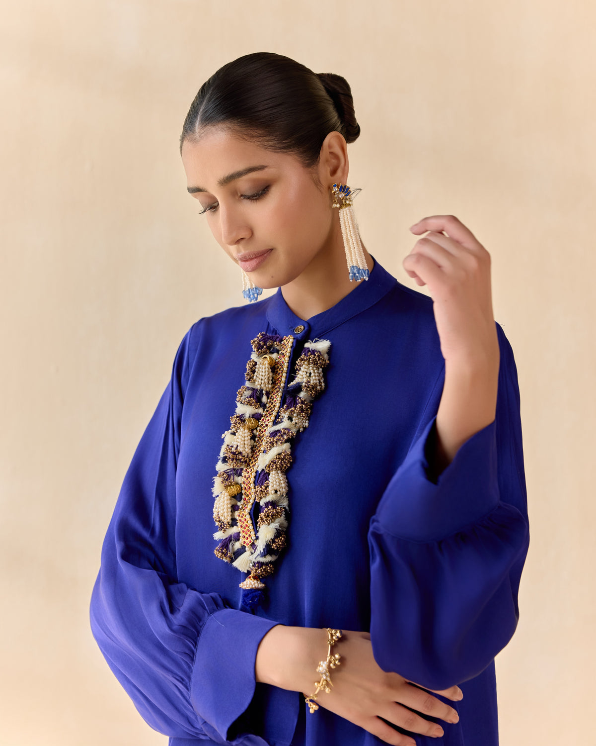 neelvastra co ord set - detail view 4