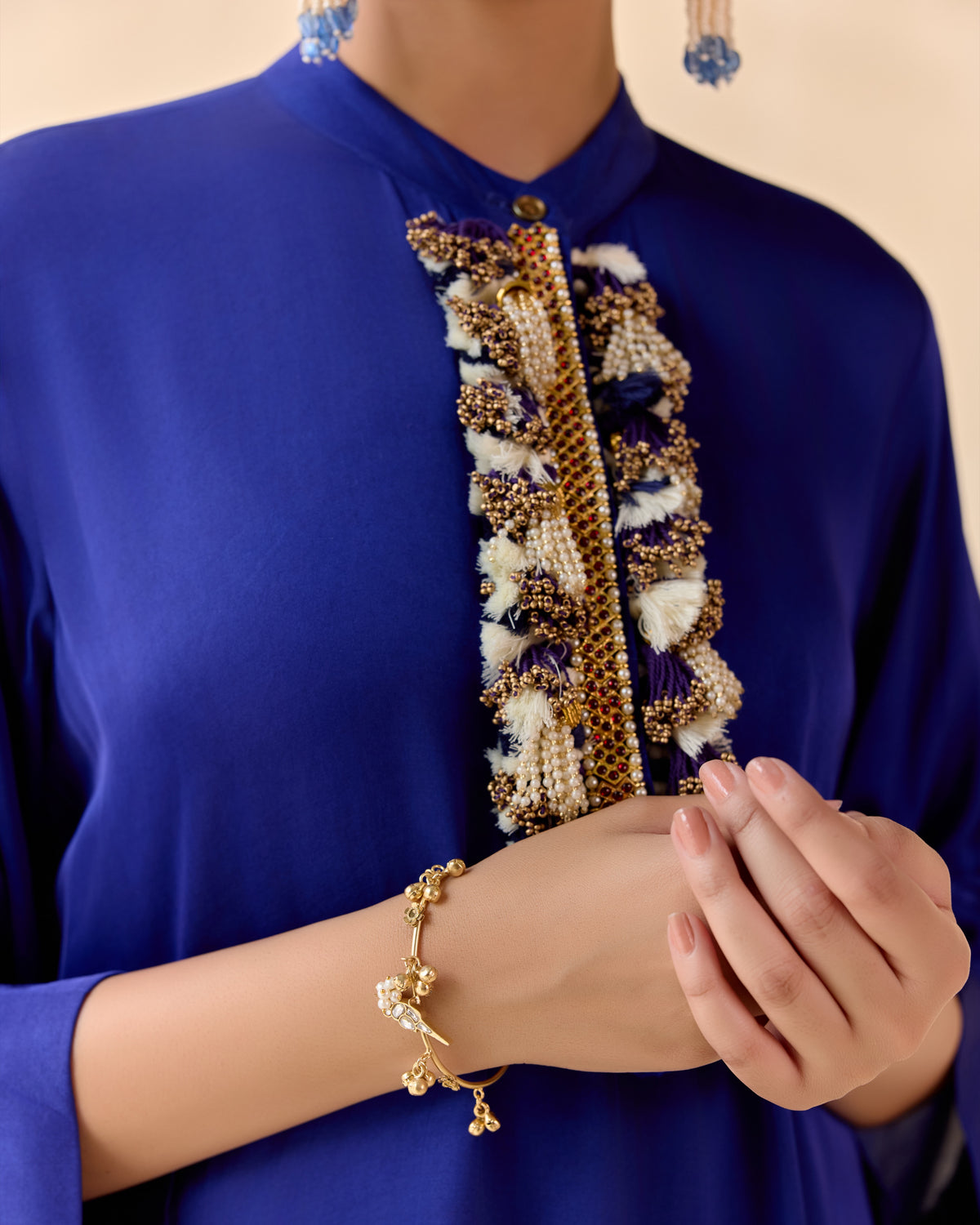 neelvastra co ord set - detail view 5