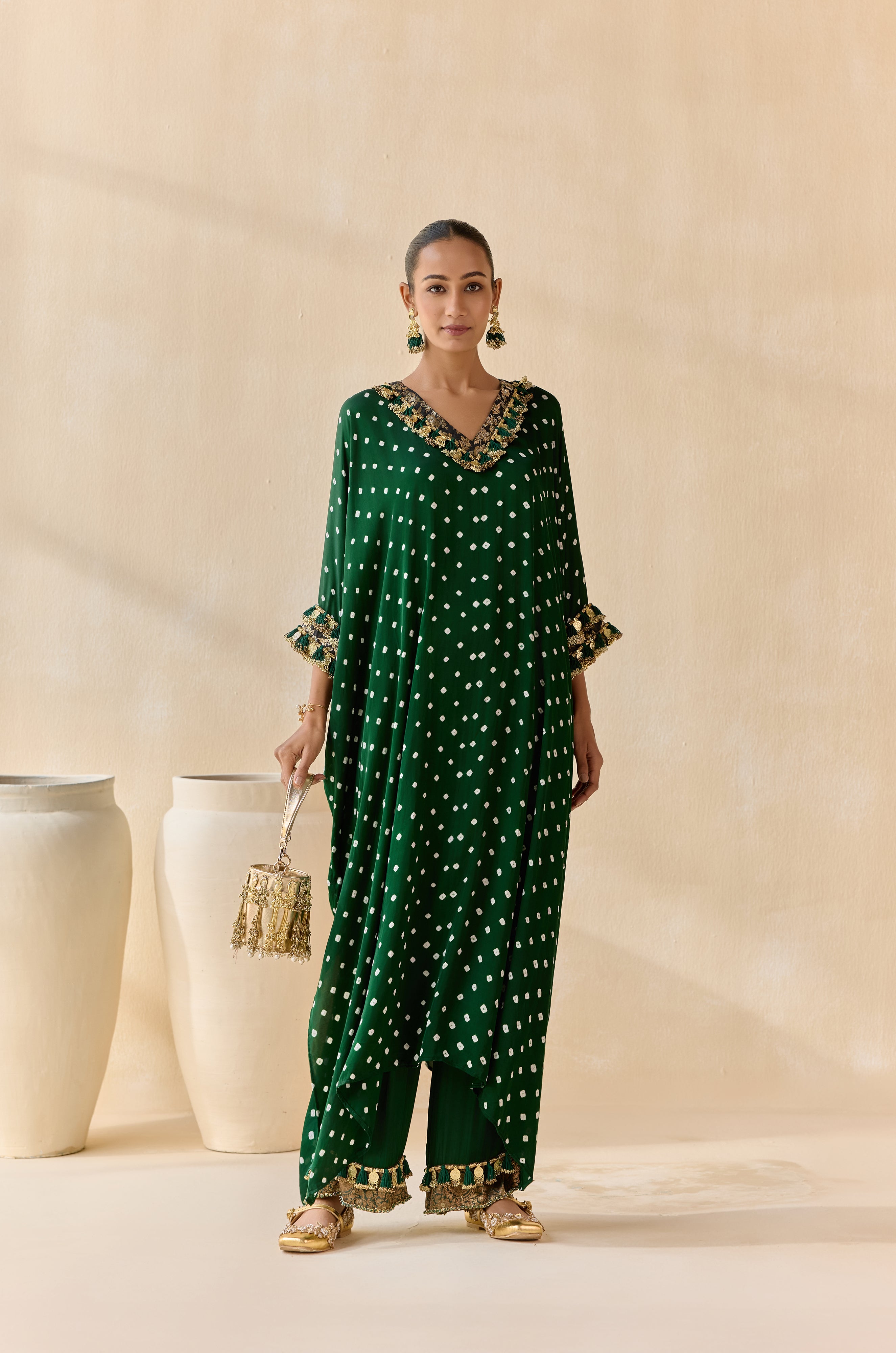 Daksha - Green (Kaftan)