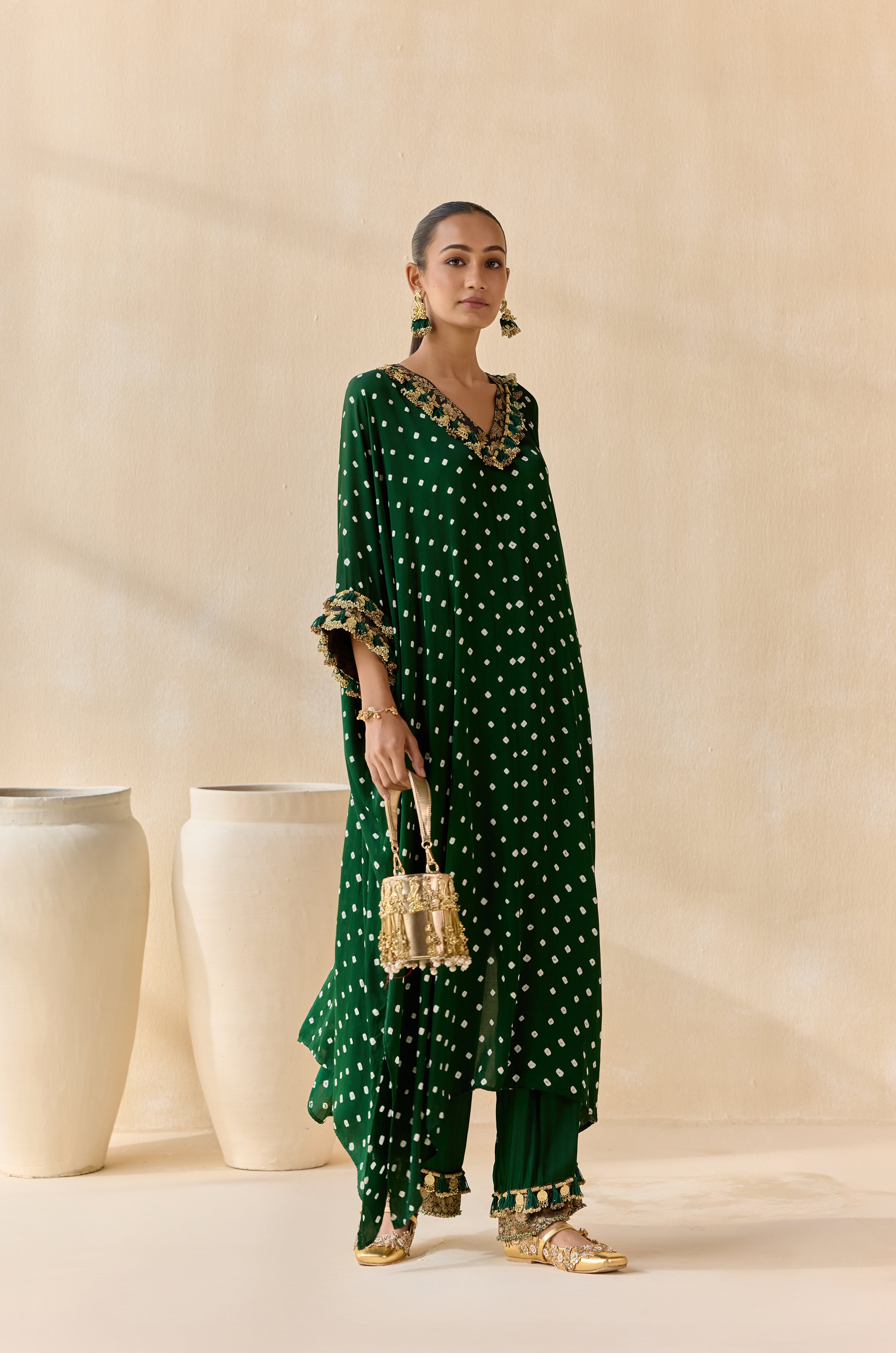 Daksha - Green (Kaftan)