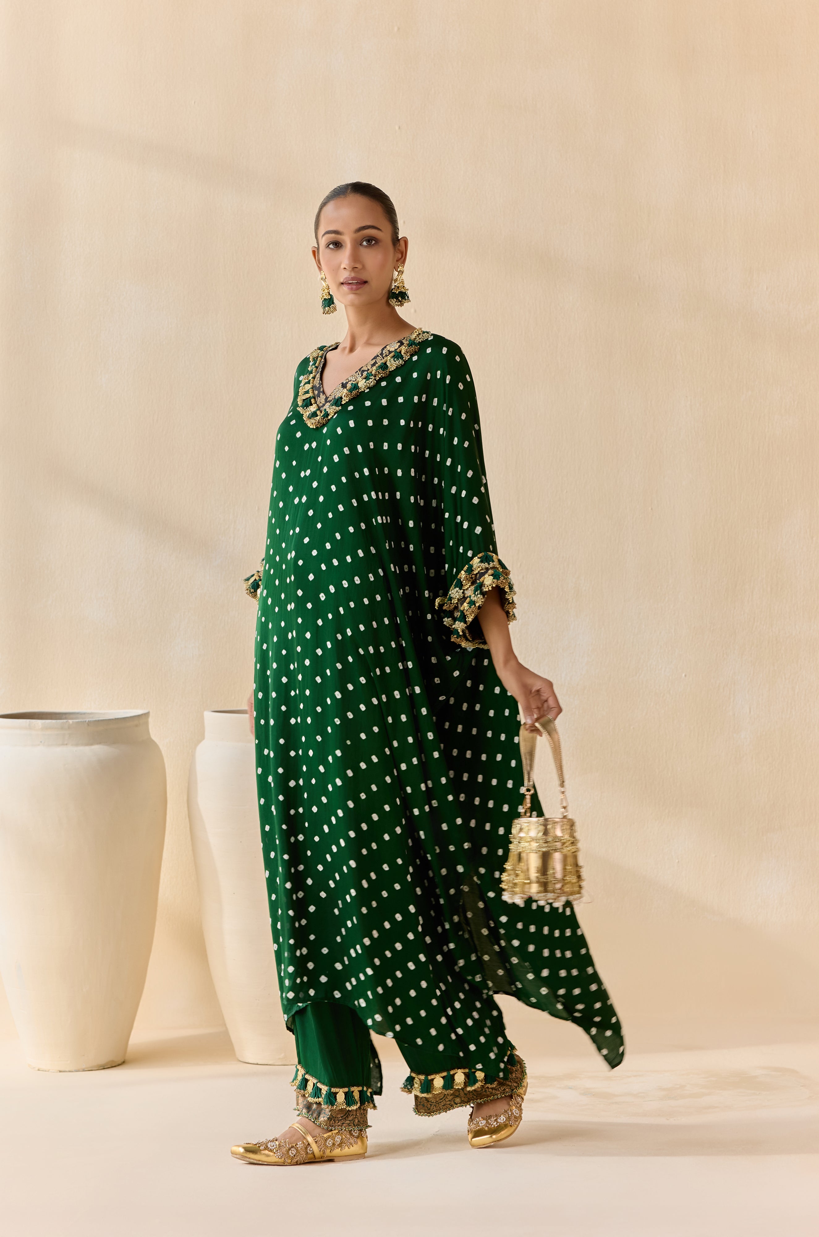 Daksha - Green (Kaftan)