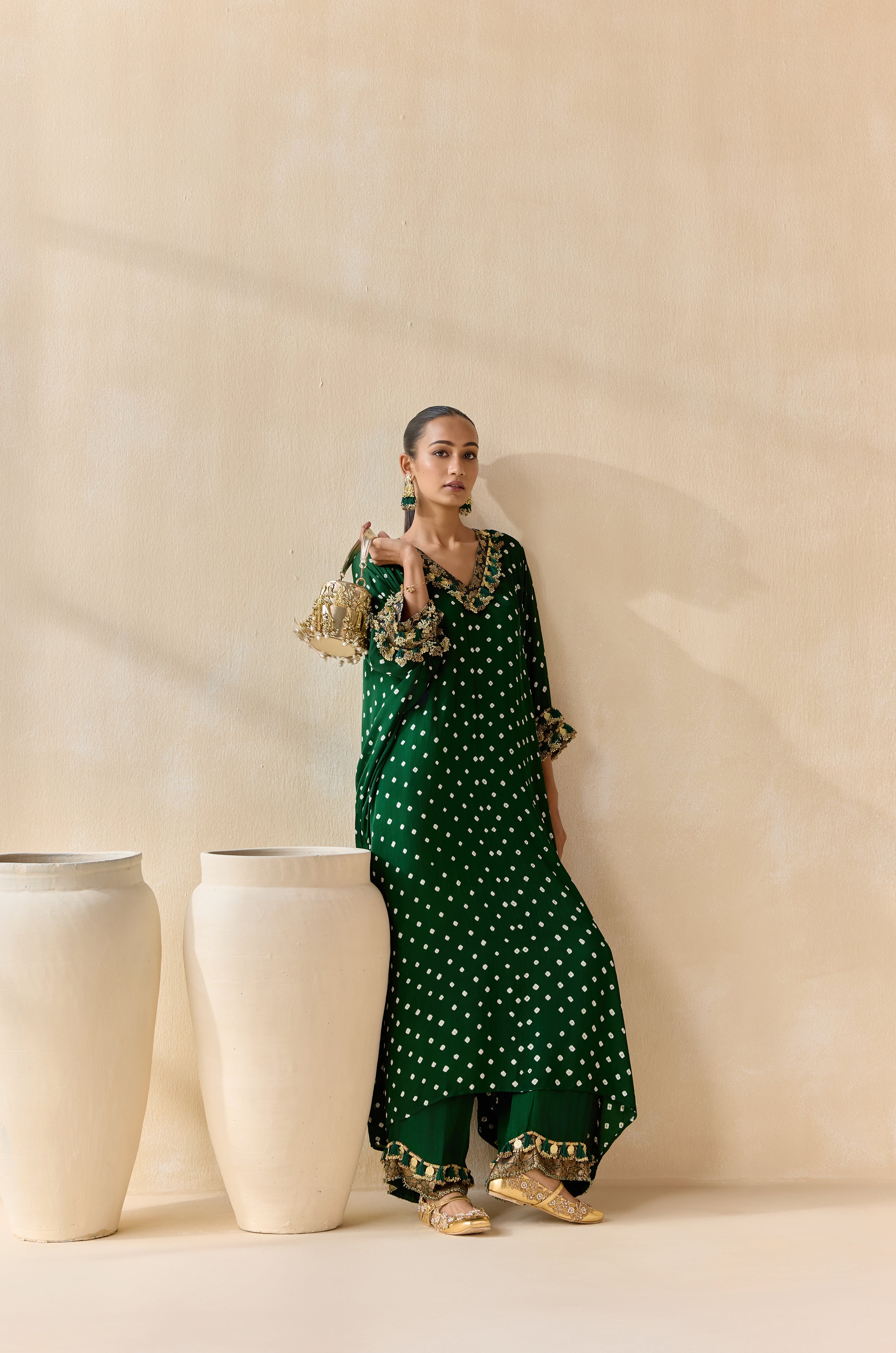 Daksha - Green (Kaftan)
