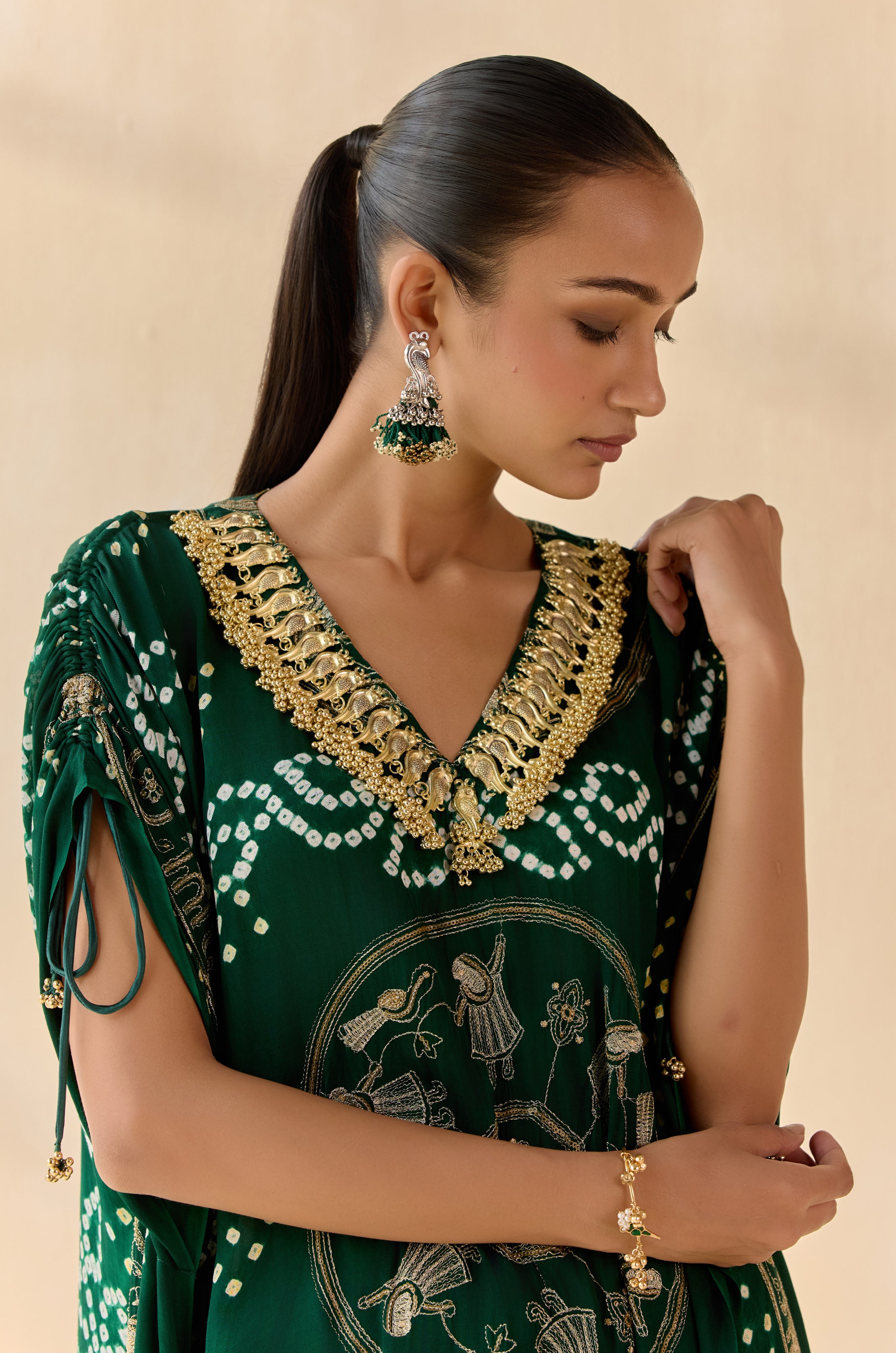Rasika Green (Kaftan)