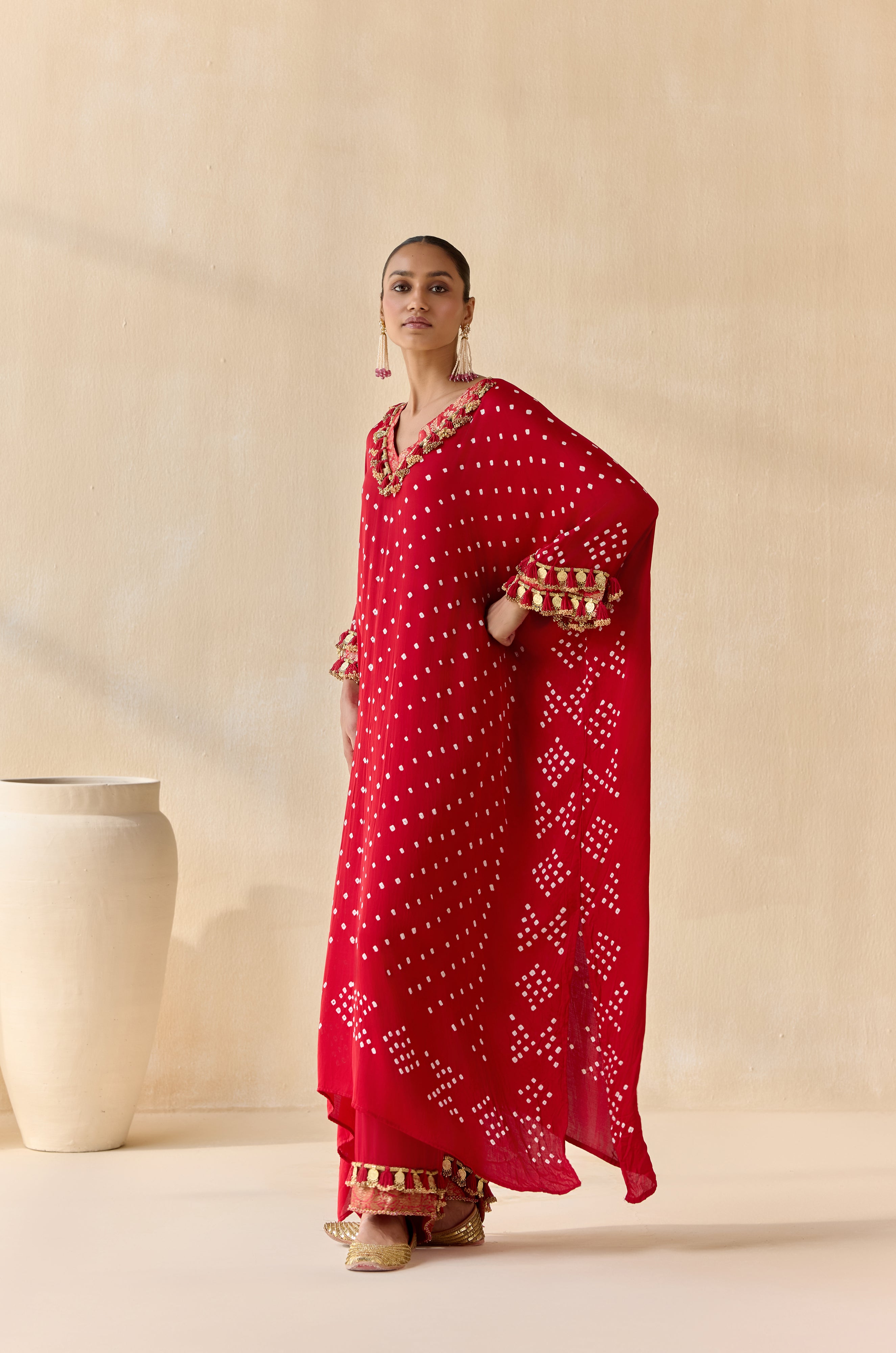 Daksha - Red (Kaftan)