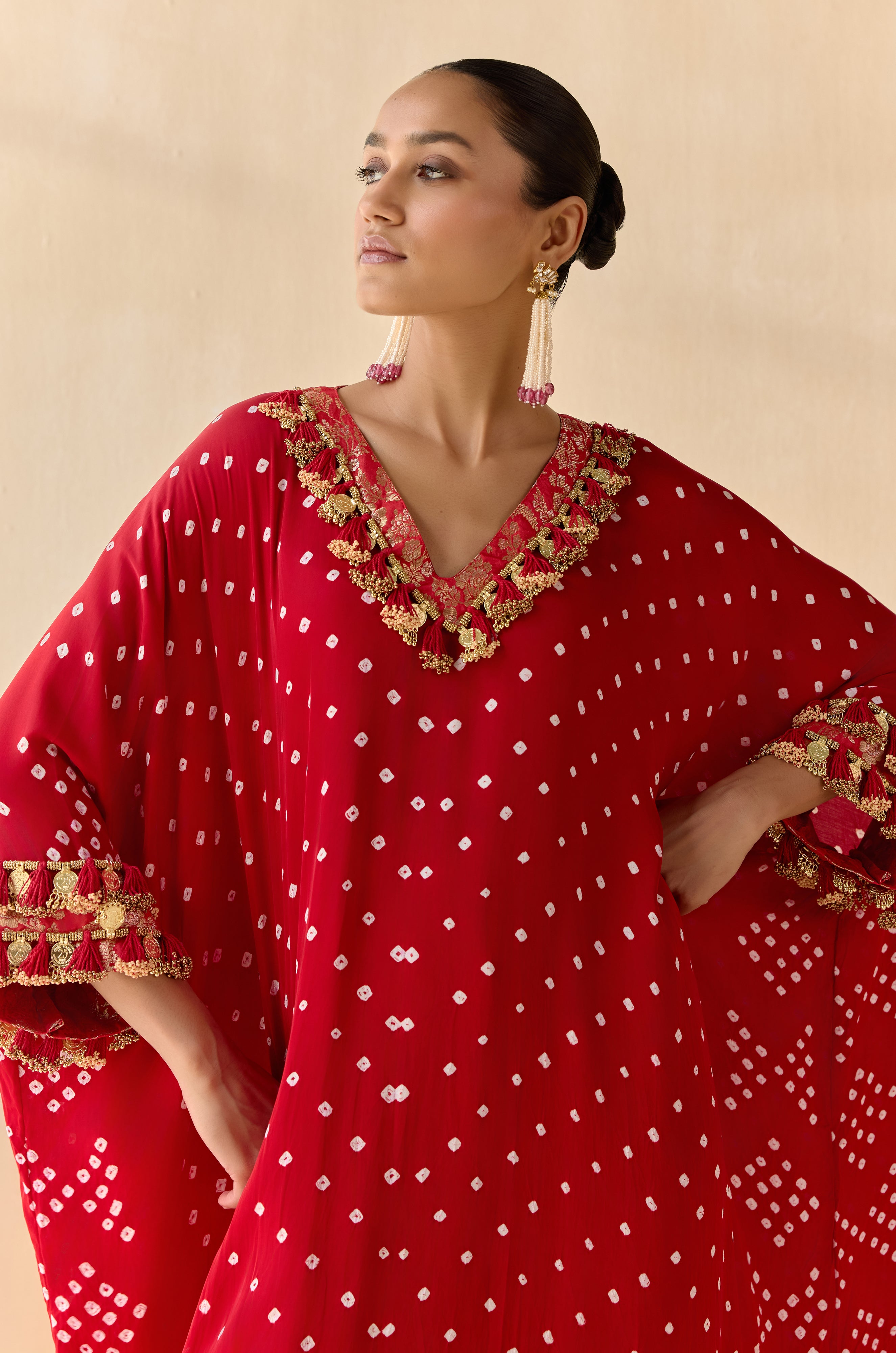 Daksha - Red (Kaftan)