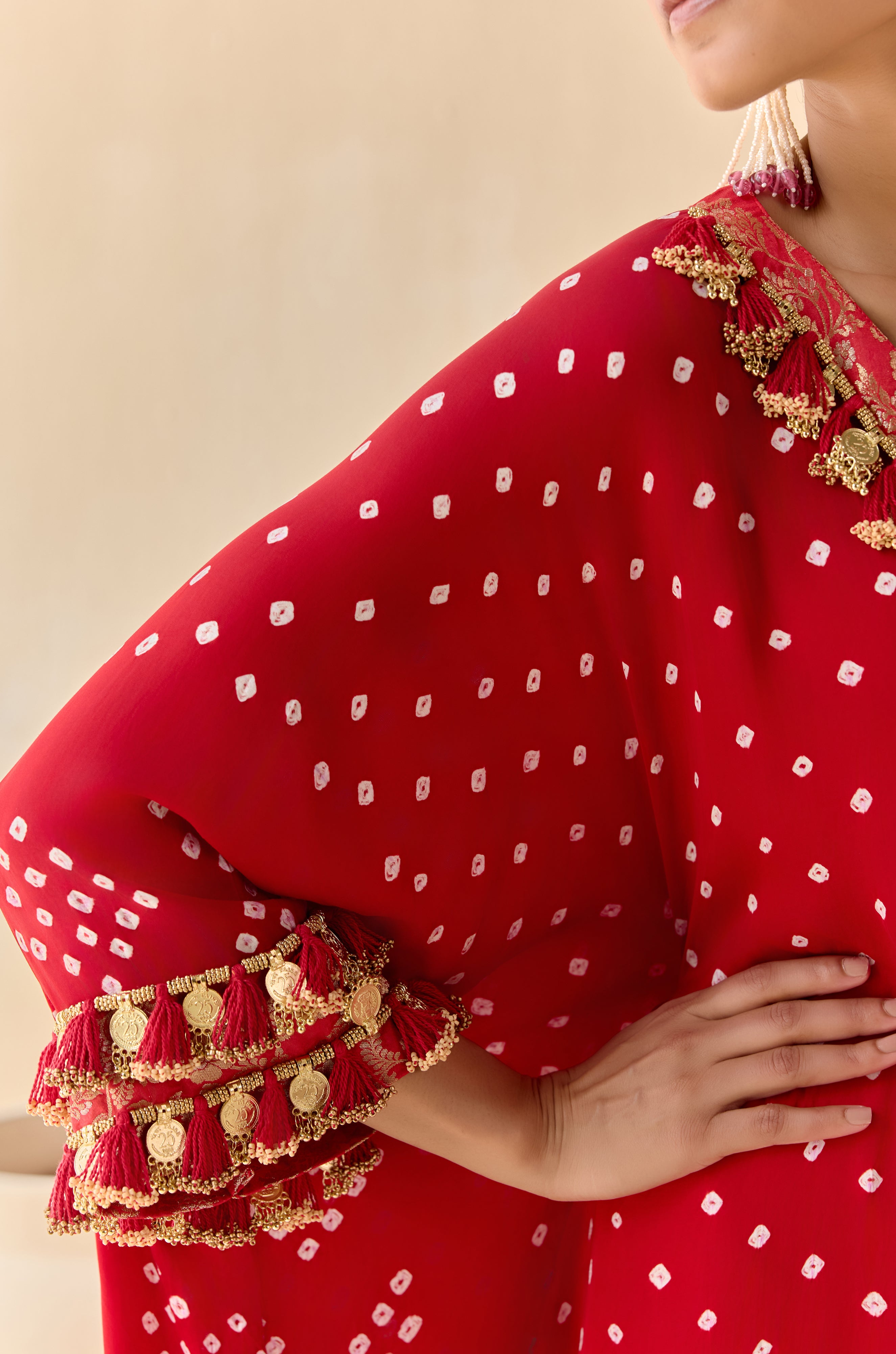 Daksha - Red (Kaftan)