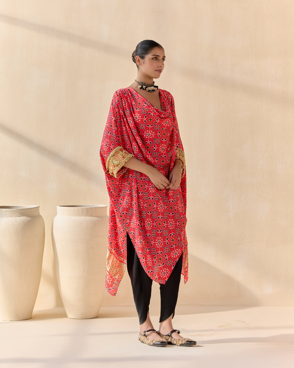 aarohika kaftan set - side view