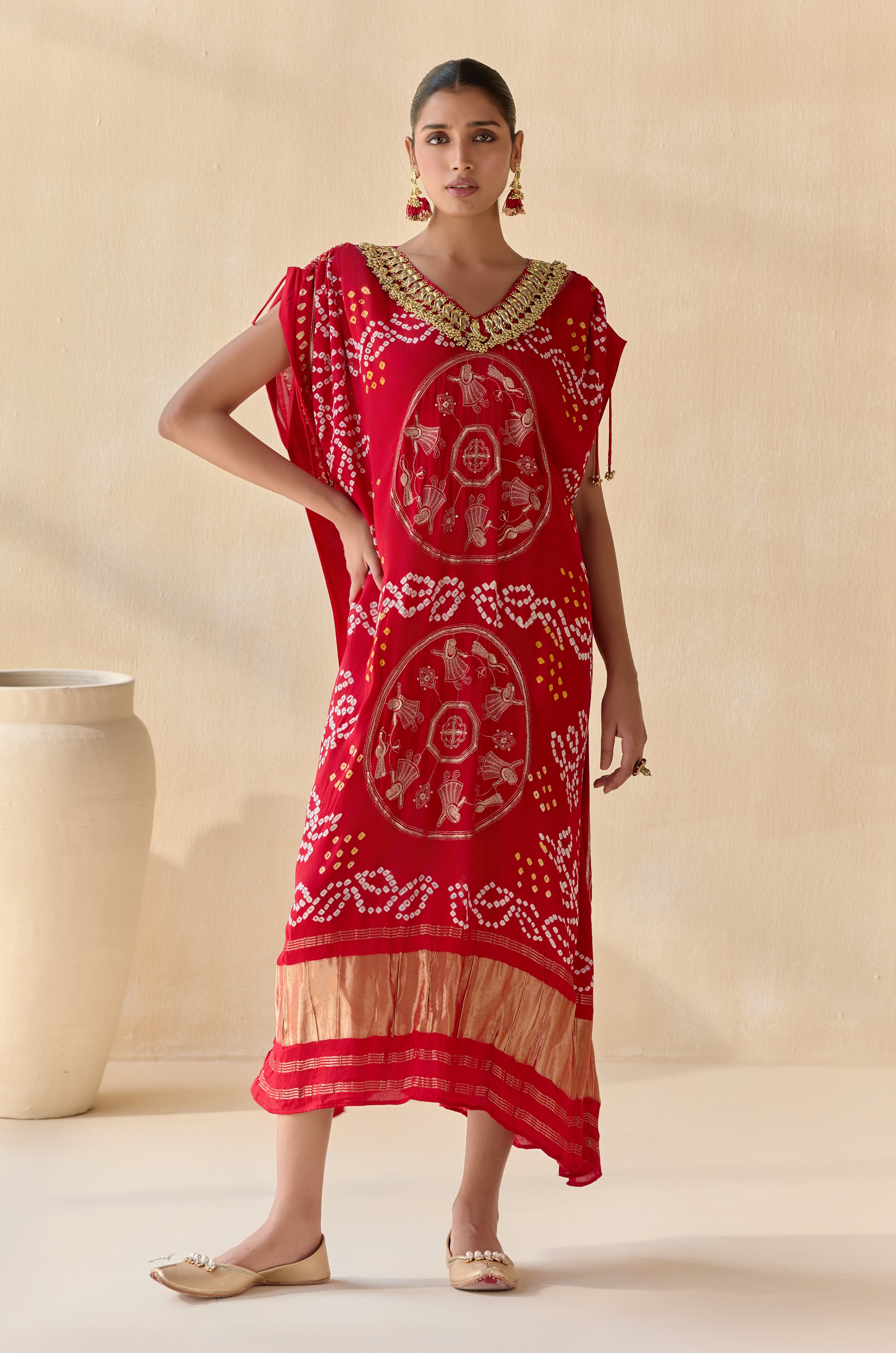 Neelanshi Red (Kaftan)