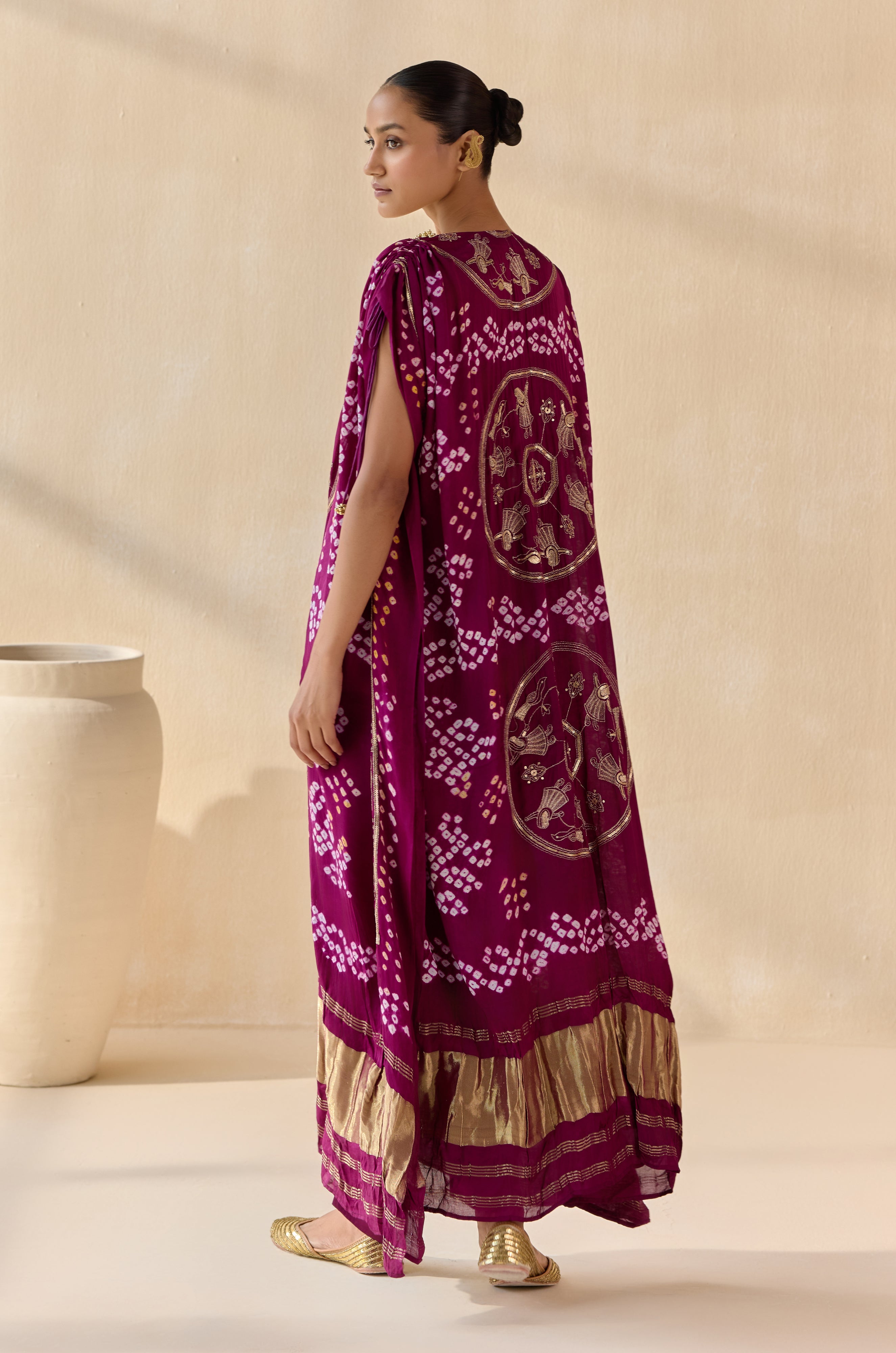 Neelanshi purple (Kaftan)