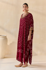 Daksha - Maroon (Kaftan)