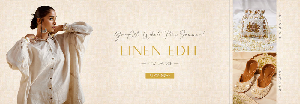 New Summer Linen Edit Collection Banner - 5 Elements
