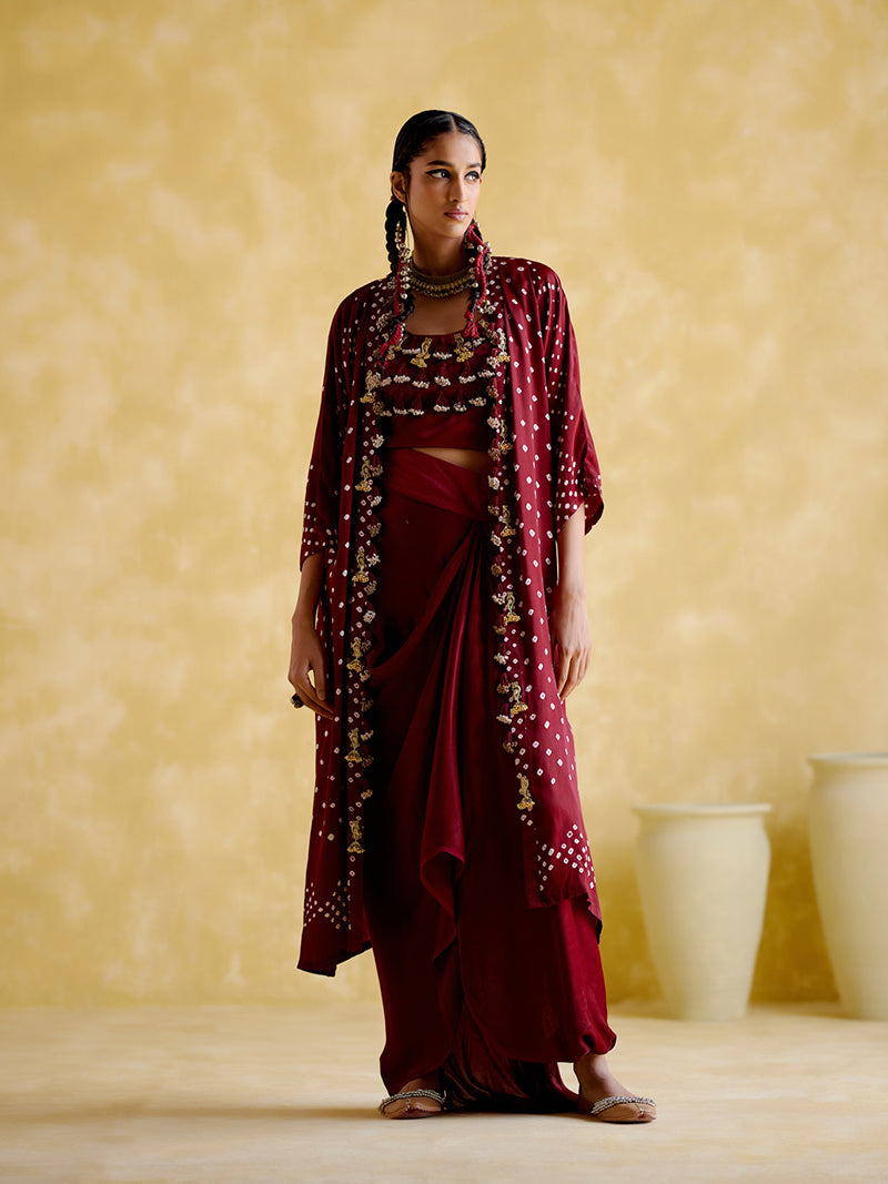 Malini Maroon (Bandhini)