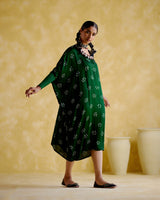 Annapoorna- green bandhini Kaftan - 5elements