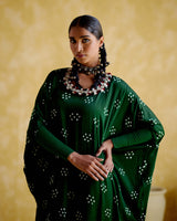 Annapoorna- green bandhini Kaftan - 5elements