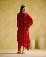 Annika - red bandhini - 5elements