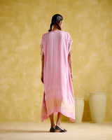 Anuradha -Kalamkari Pink Kaftan - 5elements