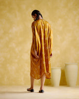 Annapoorna- yellow bandhini Kaftan - 5elements