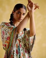 Angela-Pichwai print digital kaftan - 5elements