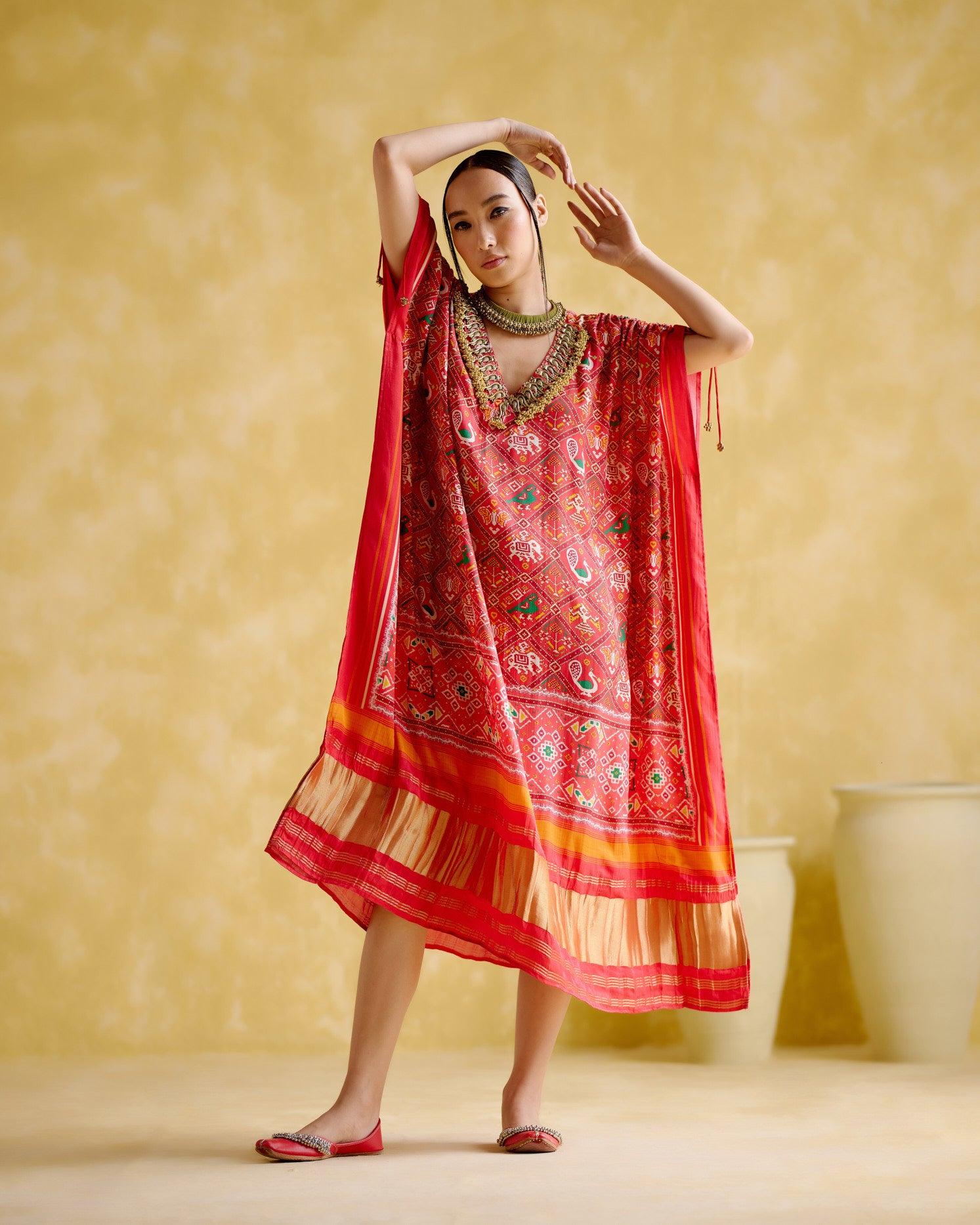 Advaita- Red Kaftan - 5elements