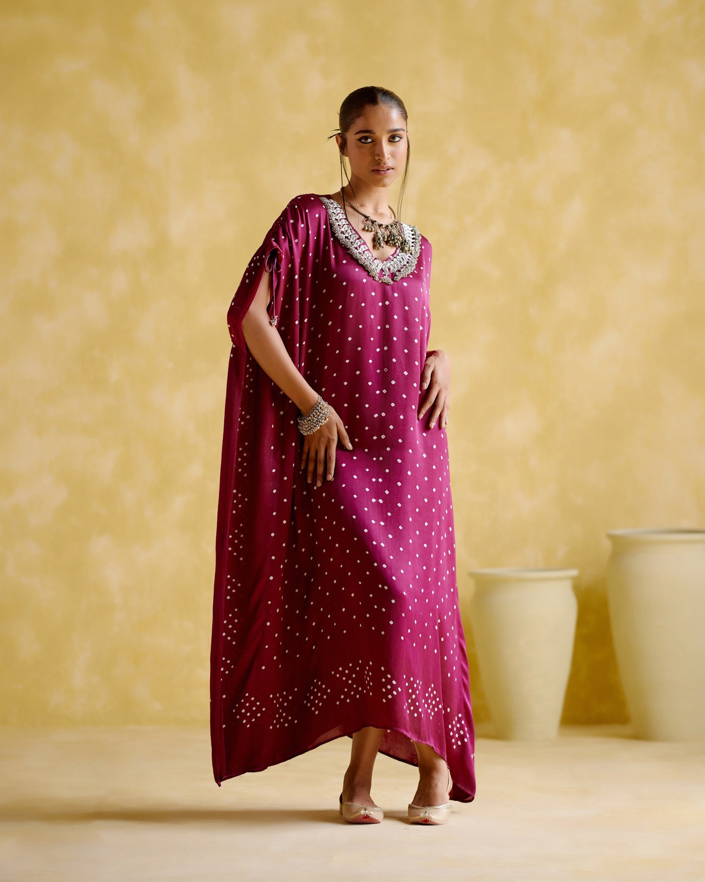 Dakshayani -Purple kaftan - 5elements