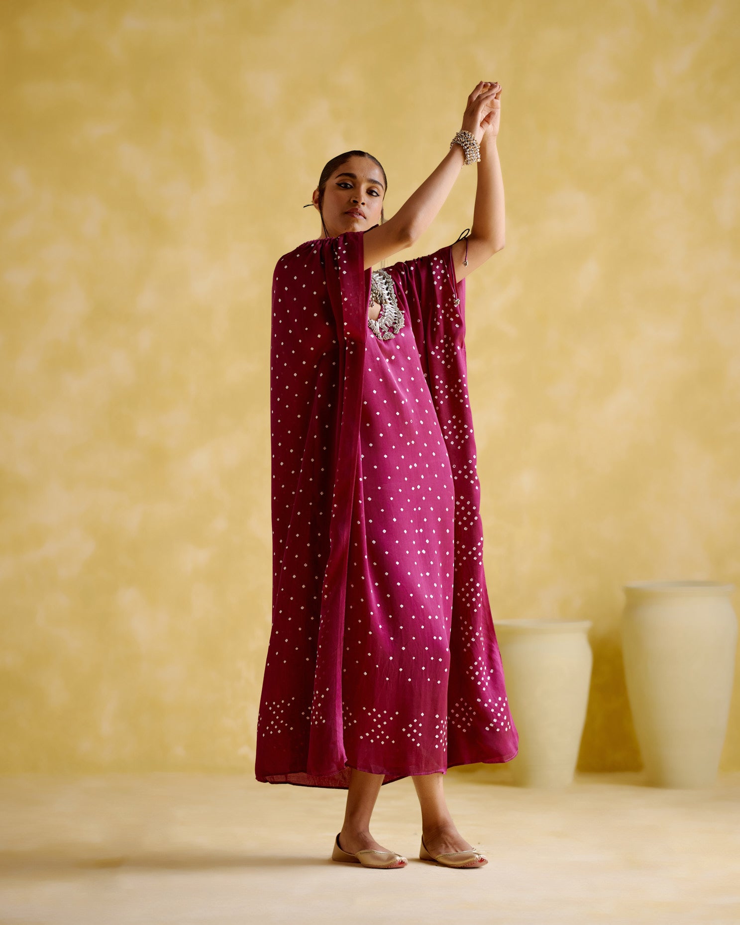 Dakshayani -Purple kaftan - 5elements