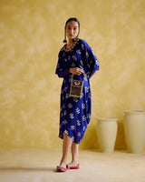 Annapoorna- blue bandhini Kaftan - 5elements
