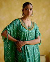 Dakshayani -sage green kaftan - 5elements