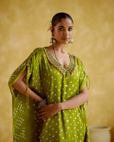 Dakshayani -green kaftan - 5elements