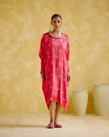 Annapoorna- pink bandhini Kaftan - 5elements