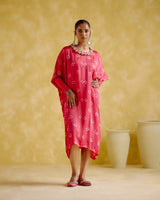 Annapoorna- pink bandhini Kaftan - 5elements