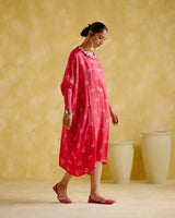 Annapoorna- pink bandhini Kaftan - 5elements