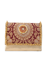 Vanika Maroon Handbag