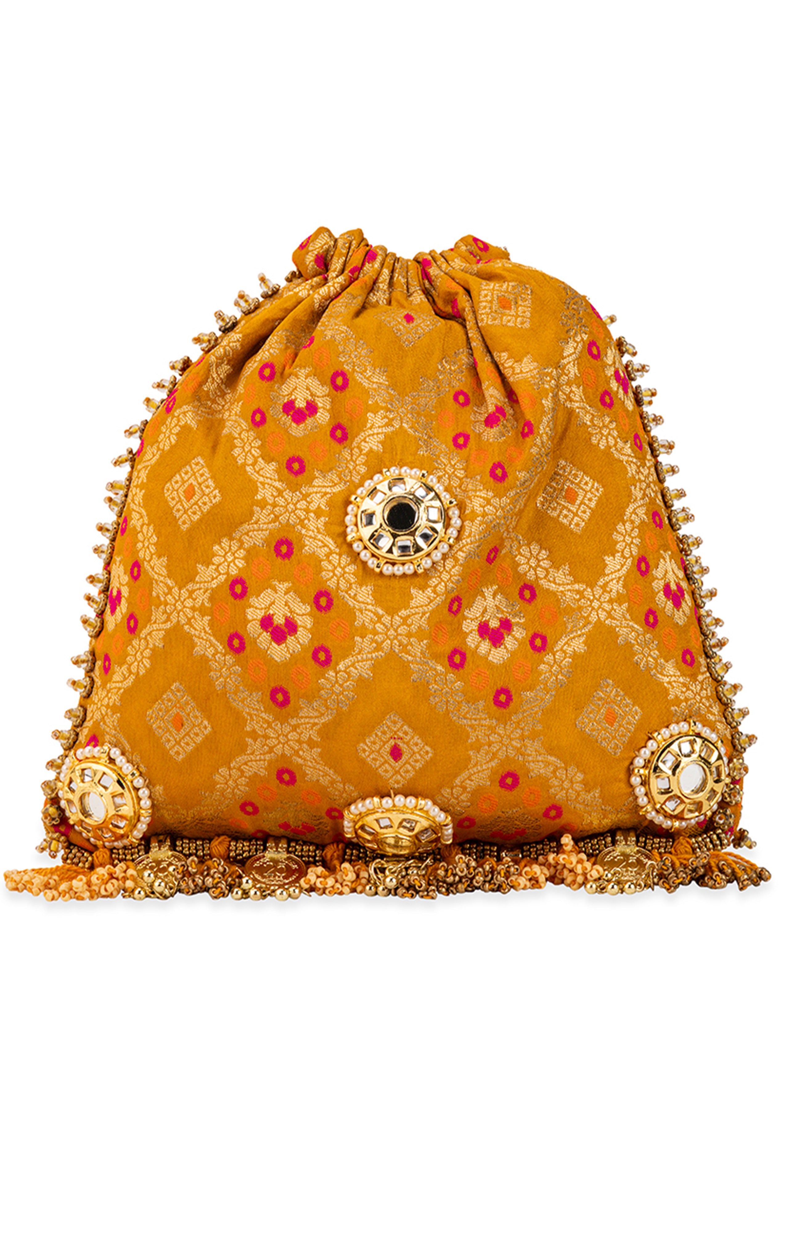 Sharvitha Yellow (Potli)
