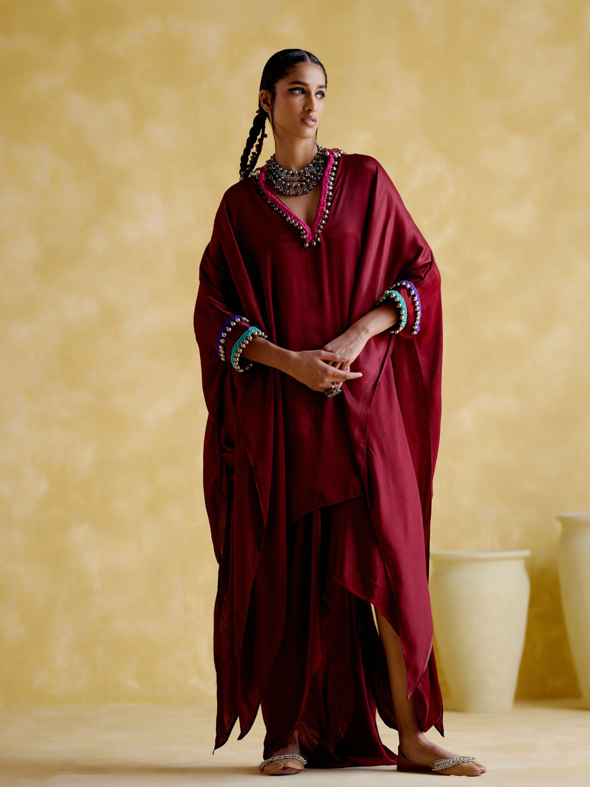 Bhavishya Maroon Co Ords Set