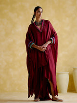 Bhavishya Maroon Co Ords Set