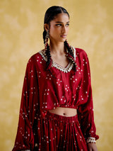 Anasuya Maroon Co Ords
