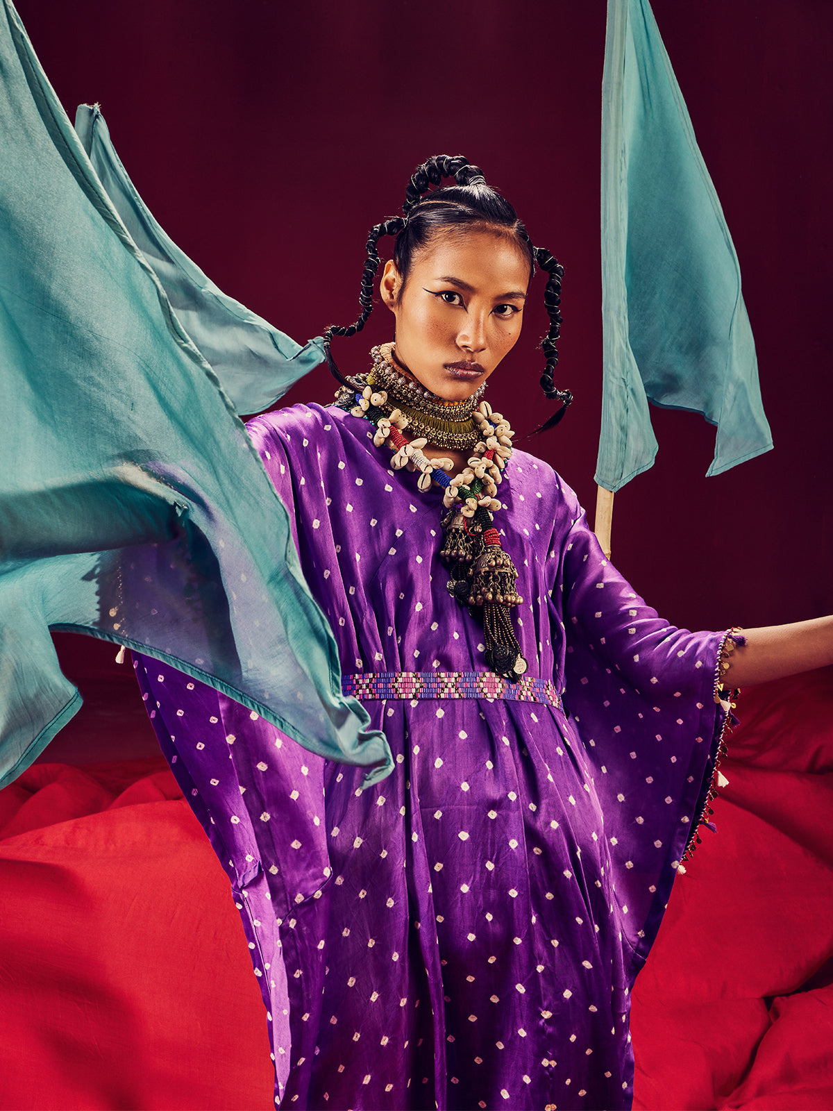 Silvia Purple Kaftan