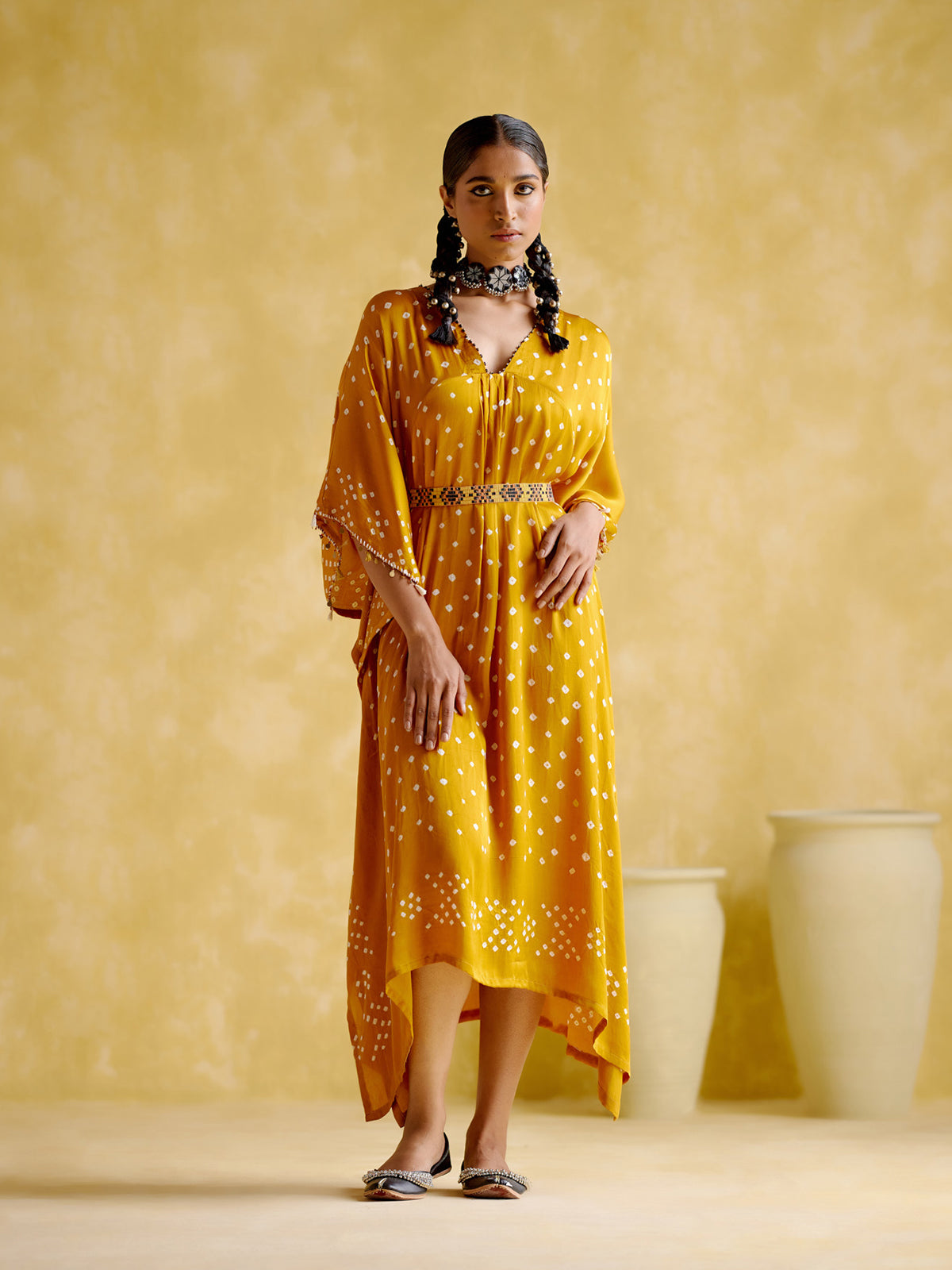 Silvia Yellow Kaftan