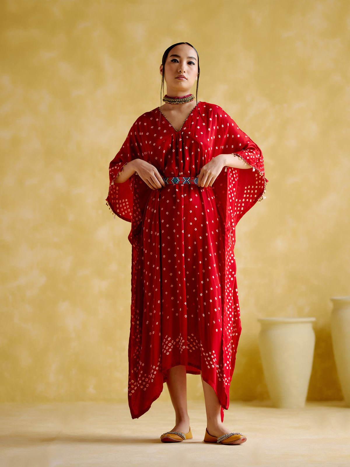 Silvia Red Kaftan