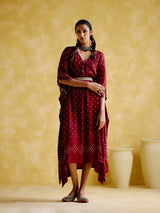 Silvia Maroon Kaftan