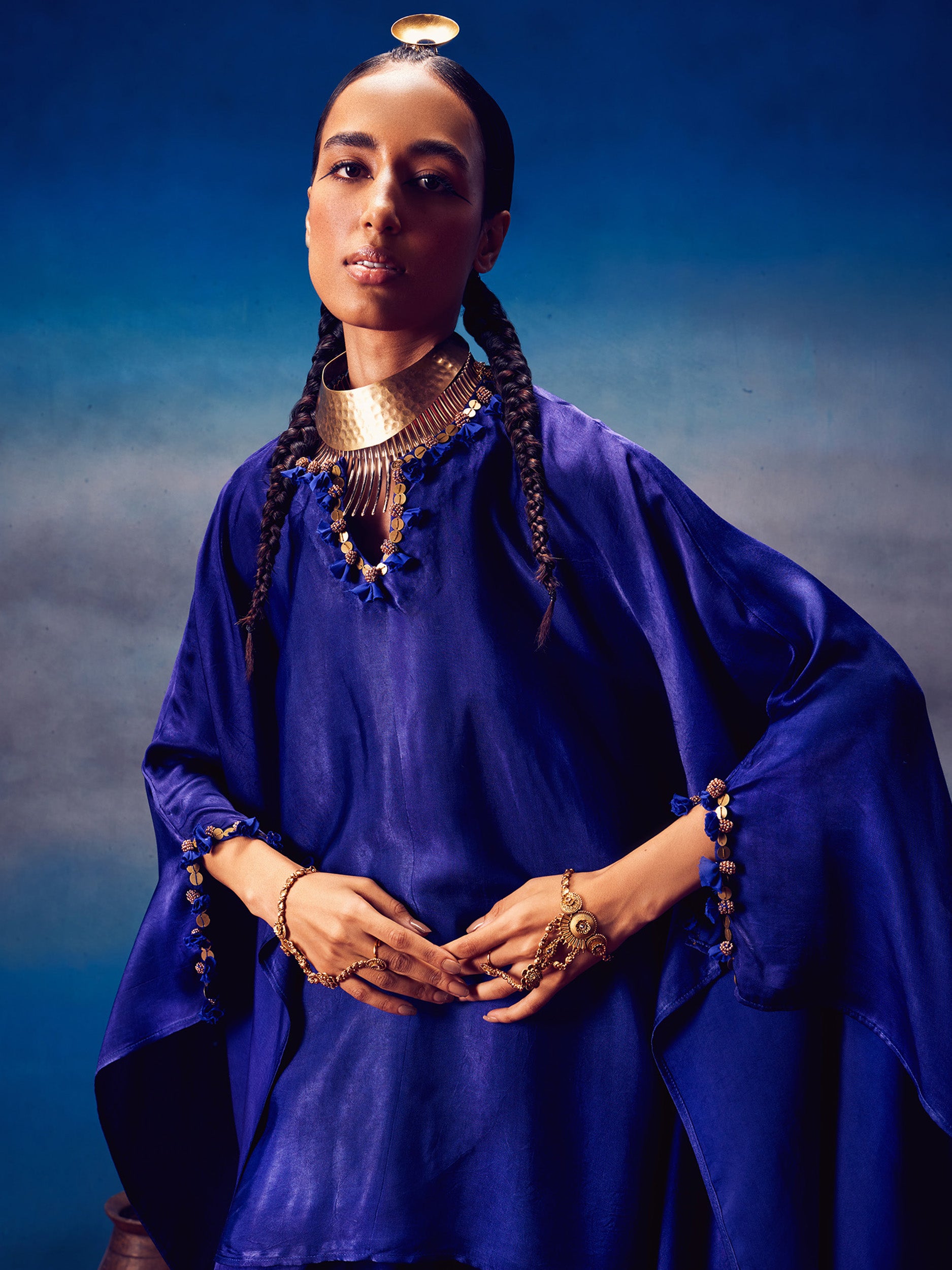 Arundhati Blue (Kaftan Set)