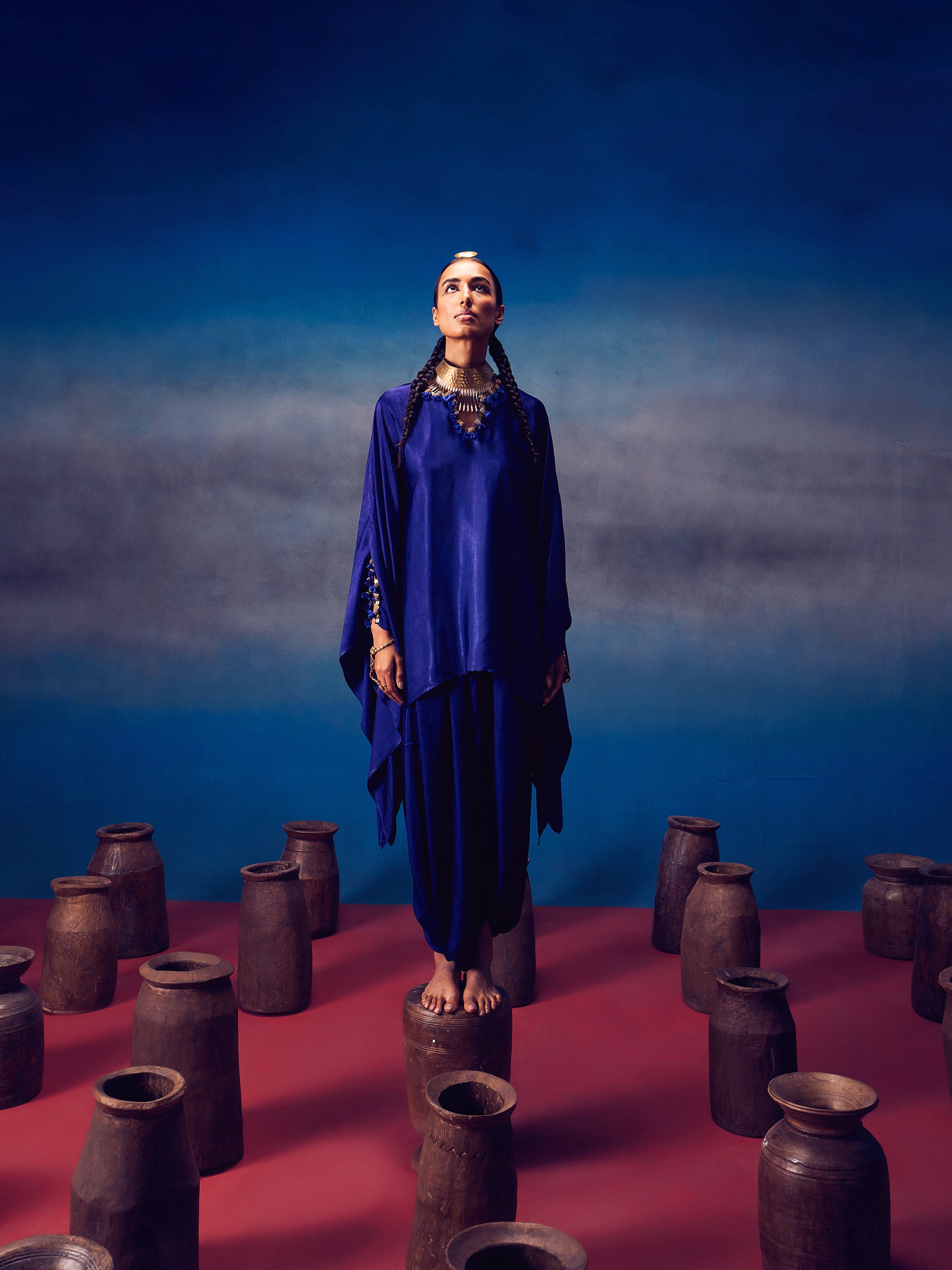 Arundhati Blue (Kaftan Set)