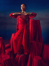 Malini Red (Bandhini)