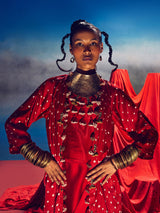 Malini Red (Bandhini)