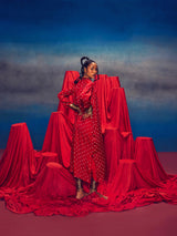 Malini Red (Bandhini)