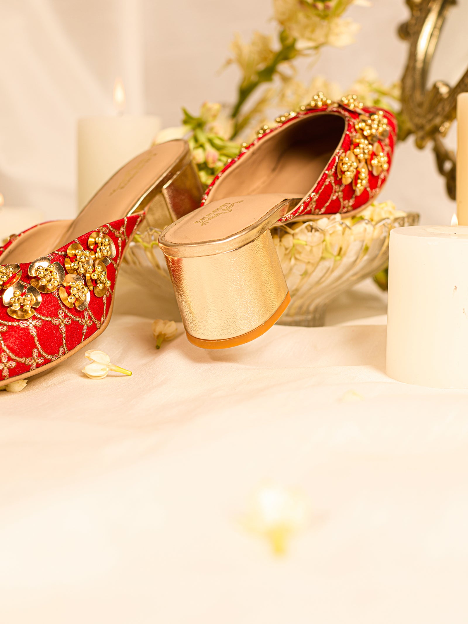 Nabhya Red (Mule Heel)