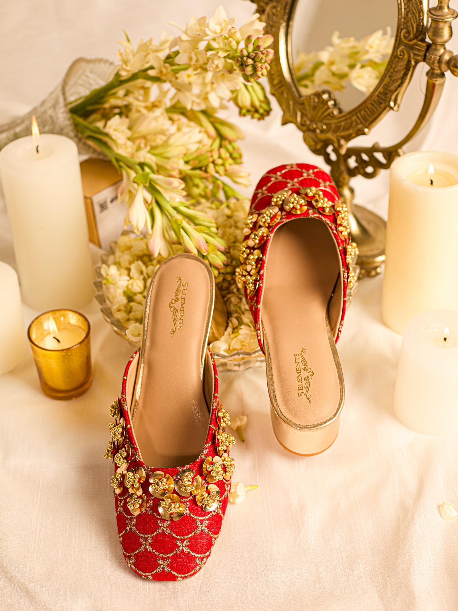 Nabhya Red (Mule Heel)